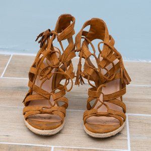 Indigo rd. Lace-Up Wedge Sandals